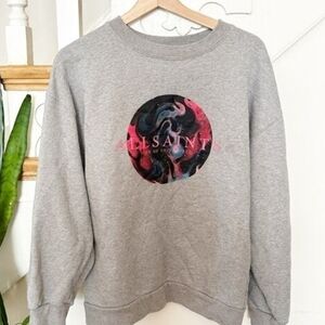 All Saints Heather Gray Crewneck